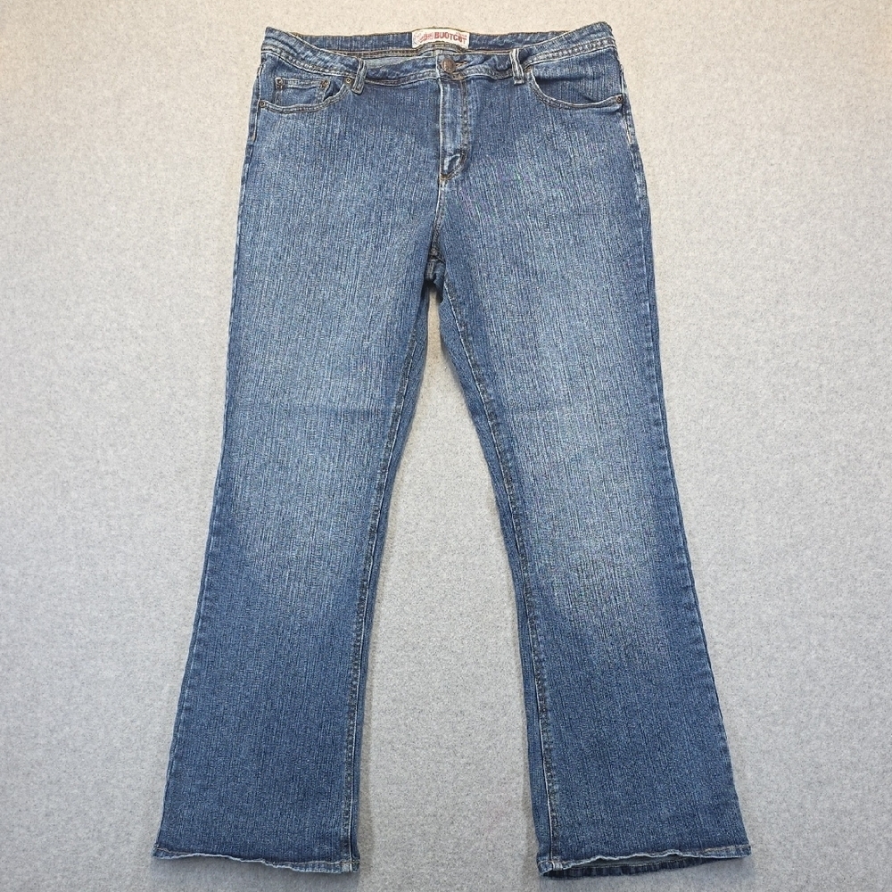 Faded Glory Bootcut Jeans Women’s 16 Average Blue Stretch Denim